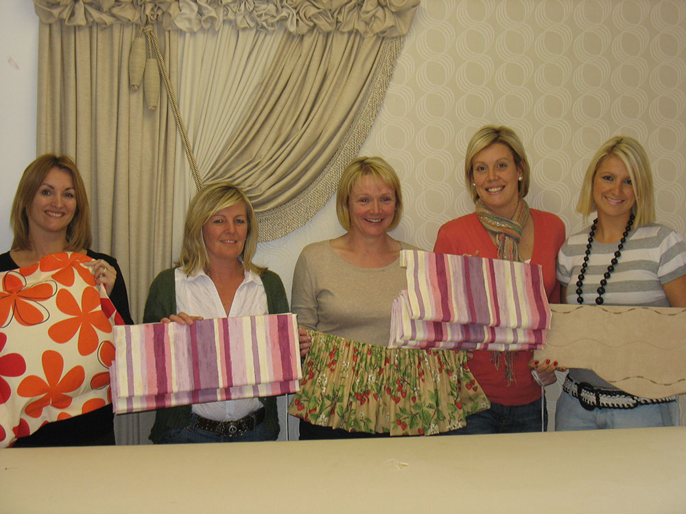 Students from Curtain Making Course